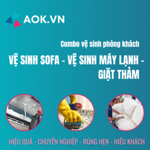Combo vệ sinh phòng khách