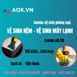 Combo vệ sinh phòng ngủ