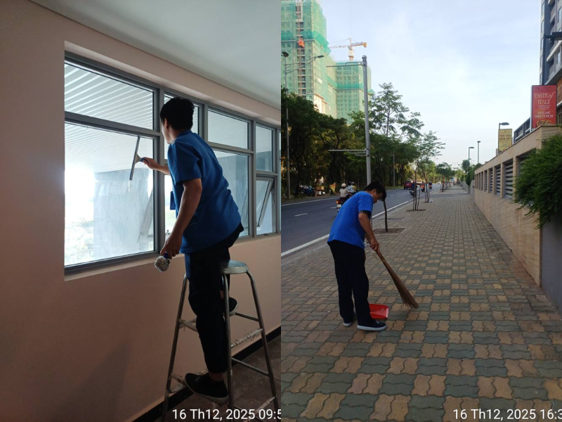 dịch vụ tạp vụ trường học