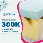 [Tặng] Mã giảm giá 300K khi mua Nệm Foam/Cao su non